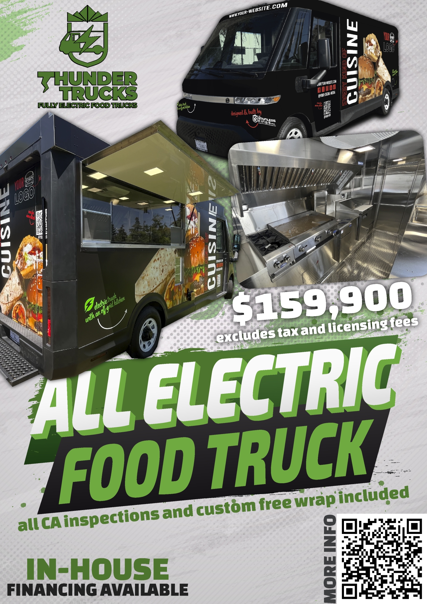 All Electric Food Trucks - Thunder Truck by LA Stainless Kings